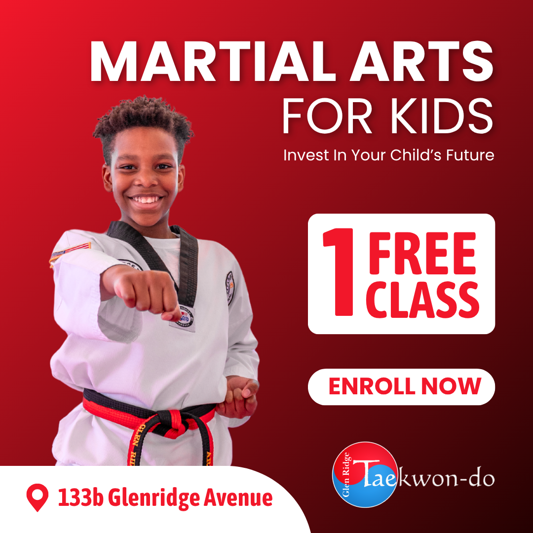 Glen Ridge Taekwon-do Facebook ad: Kids Taekwondo (Ages 4+) | Free Trial Pass