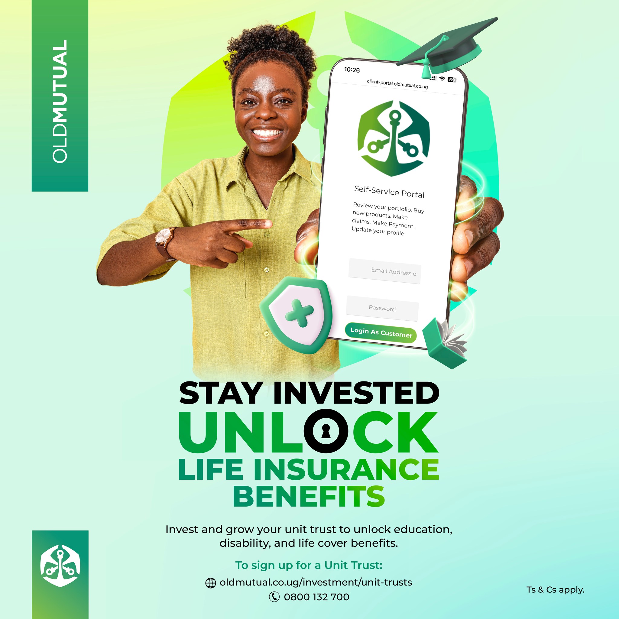 Old Mutual Uganda Facebook ad: Good news, your Unit Trust just got even…