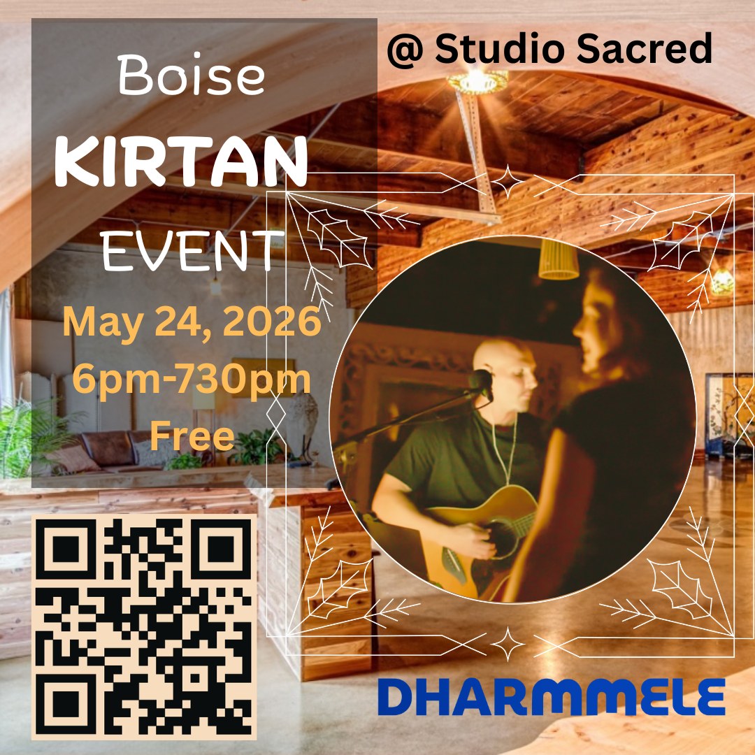 Dharmmele Facebook ad: Boise Kirtan Event by Dhrammele