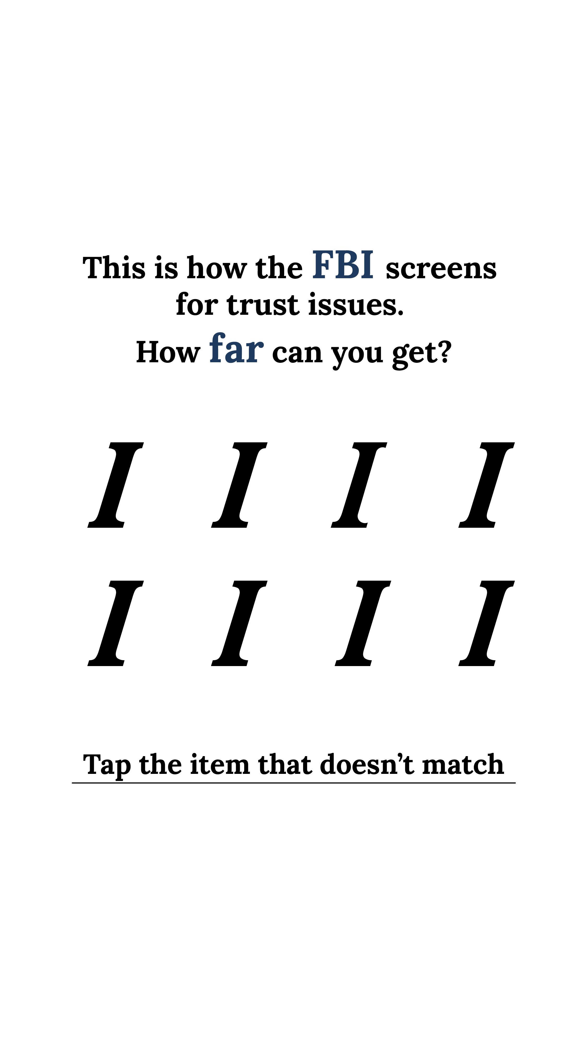 Personality Type Facebook ad