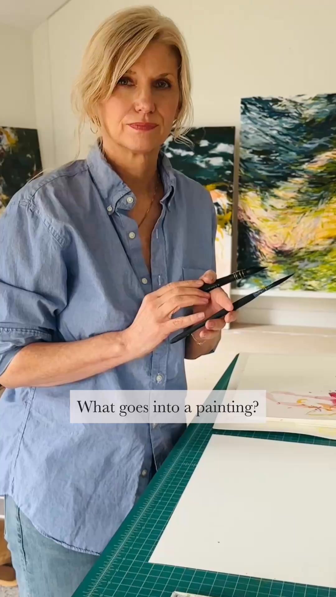 Monica Lee Studios Facebook ad: What goes into my paintings?
