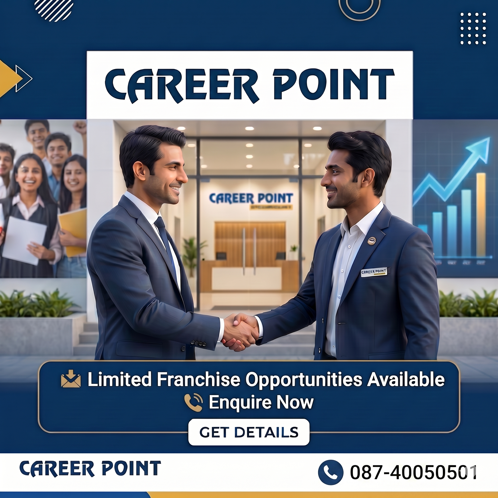 Career Point Facebook ad: Start Your Own Coaching Institute with Career Point