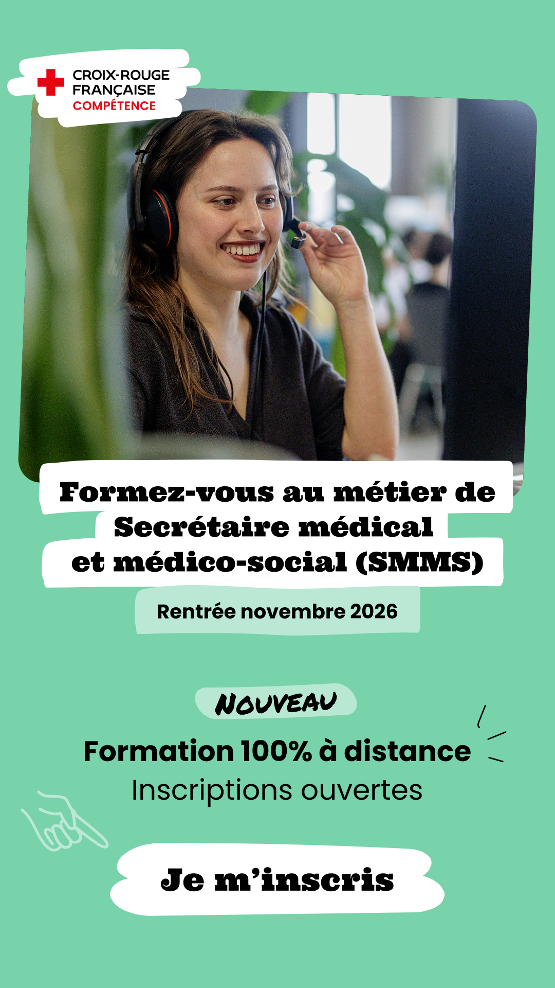 Croix-Rouge Compétence Facebook ad: Inscrivez-vous dès maintenant