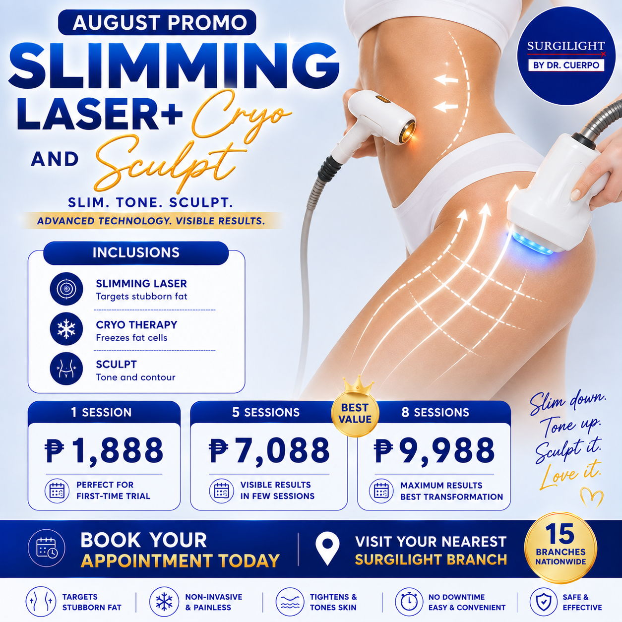 Surgilight Robinsons Antipolo Facebook ad: Your August Glow-Up Starts Here!