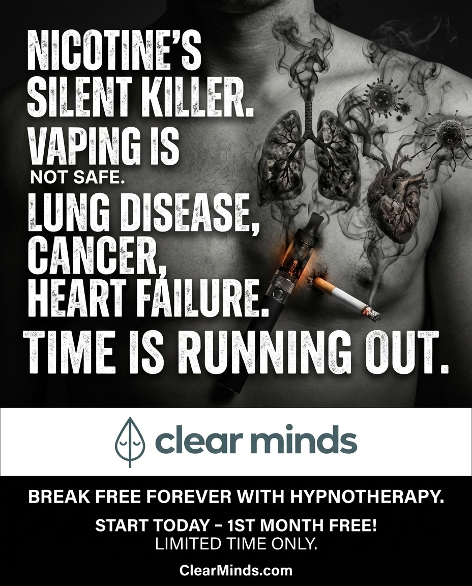 Clear Minds Hypnotherapy Facebook ad