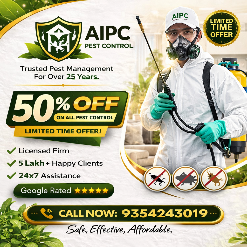 AIPC Pest Control Facebook ad: Certified Pest Control Firm