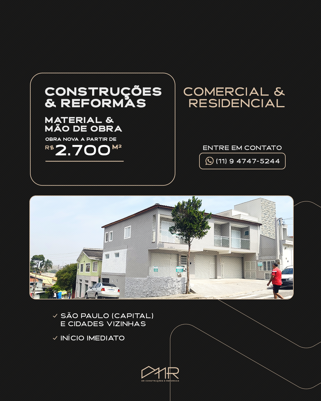 MR Obras Facebook ad from May 21, 2026