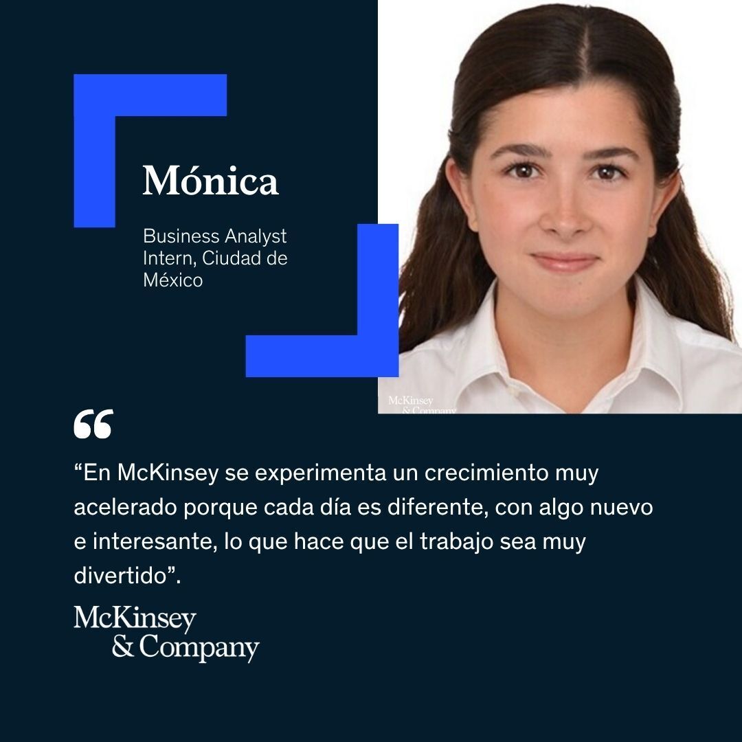 McKinsey & Company Hispanoamérica Facebook ad: Impulsa tu carrera como Business Analyst Intern en…