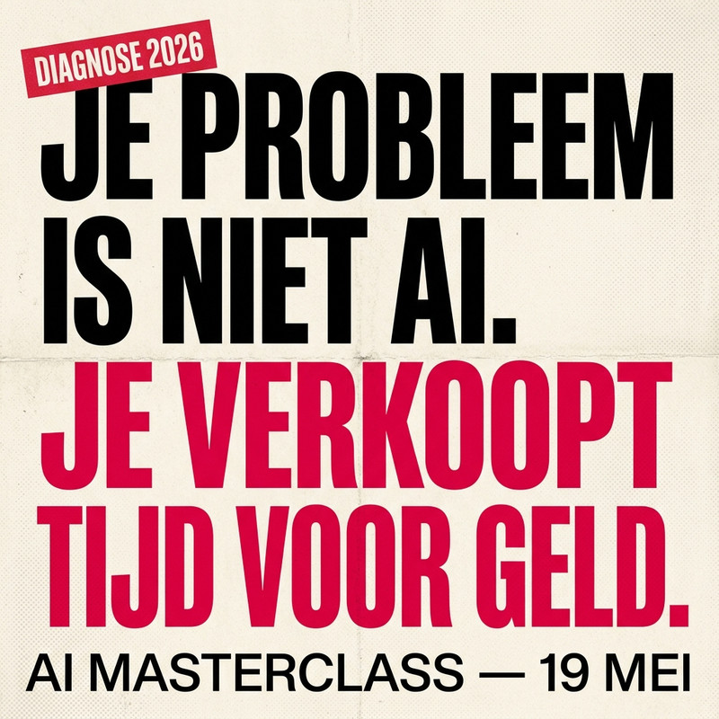 Simone Levie Facebook ad: Je probleem is niet AI. Het zit dieper.