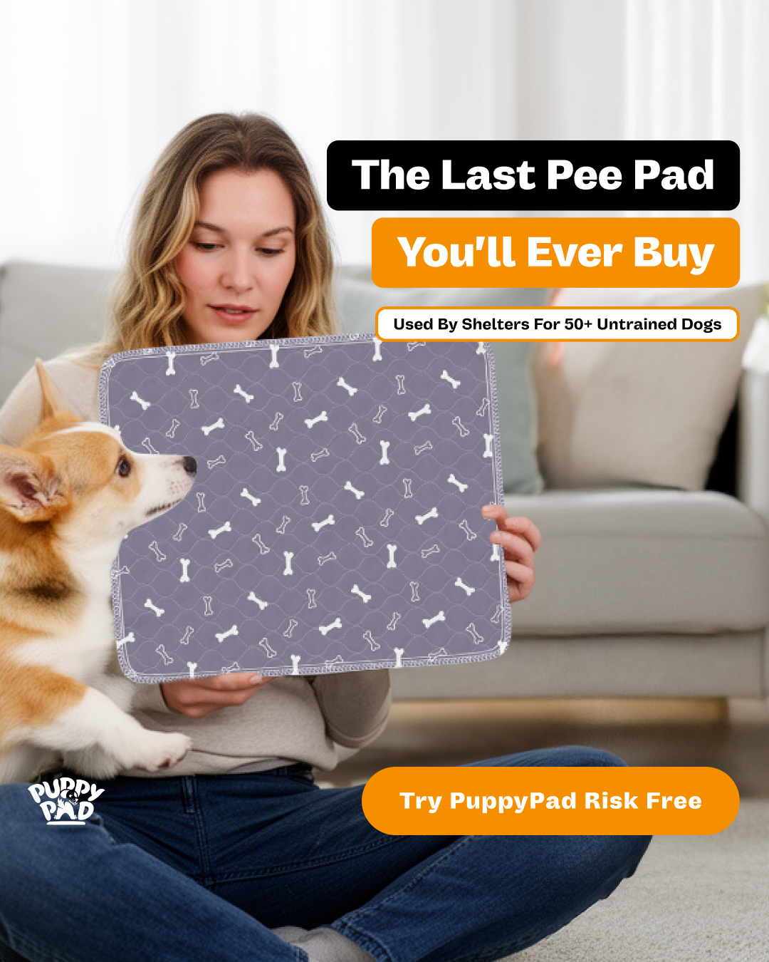 PuppyPad Facebook ad