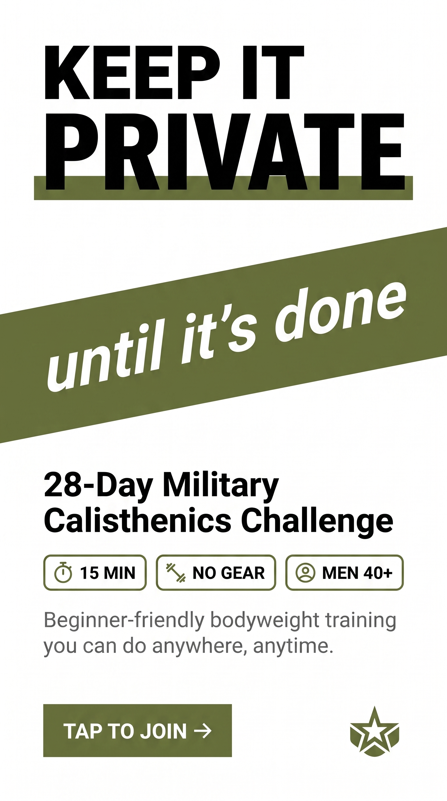 Military Coach Facebook ad