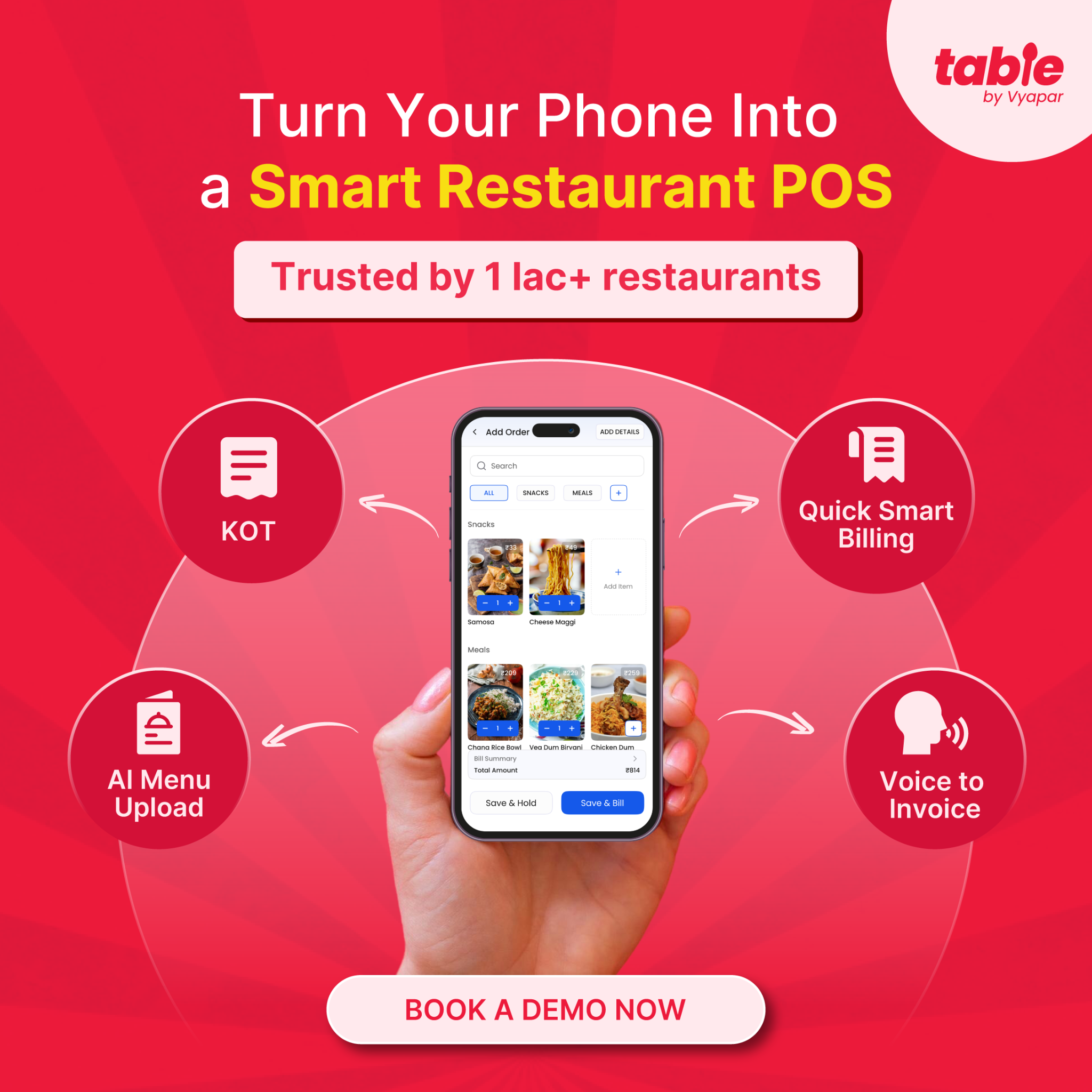 Table by Vyapar Facebook ad