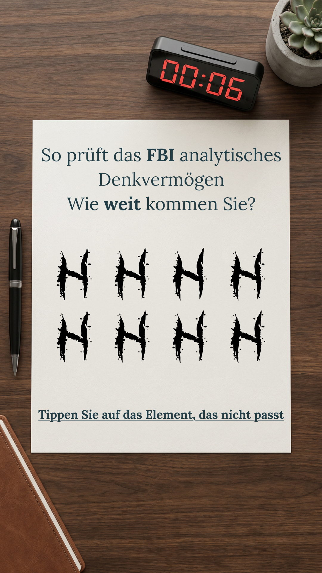 International Brain Test Facebook ad