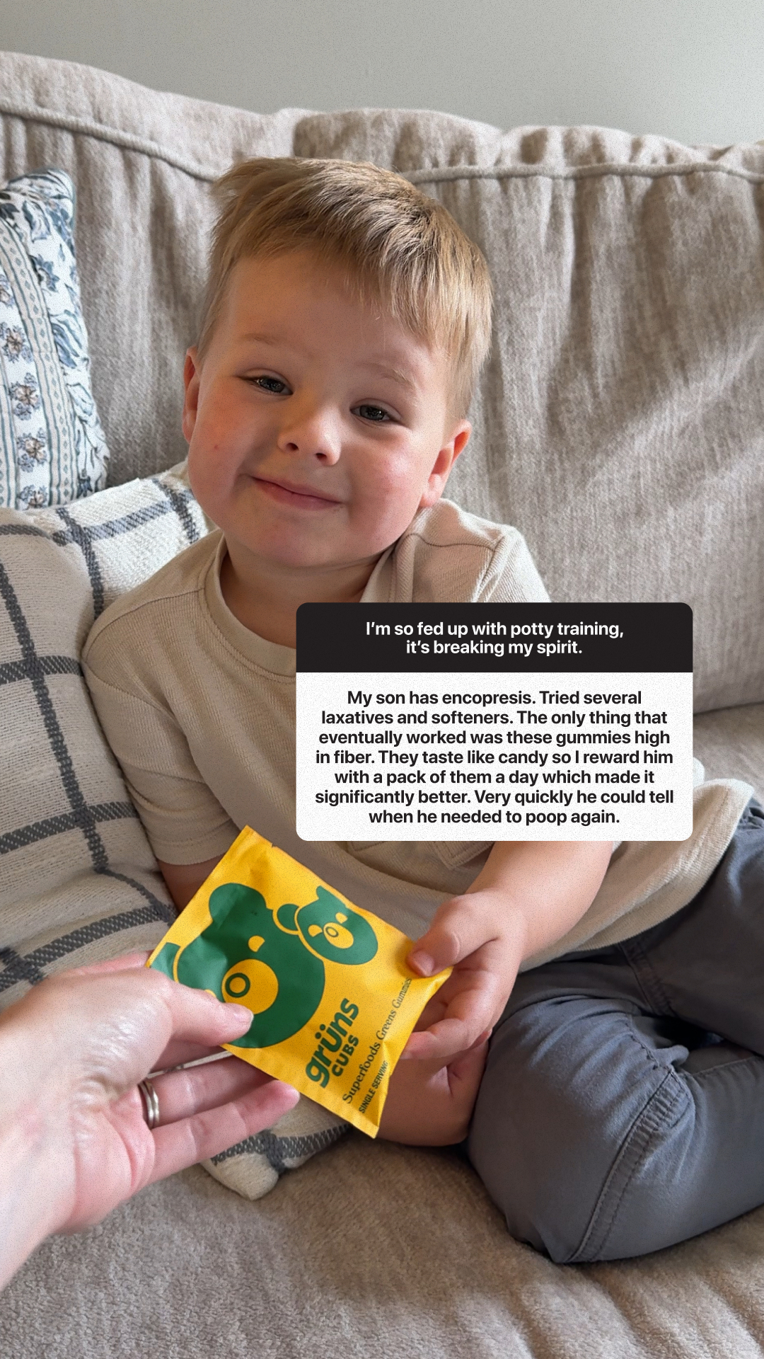 Grüns Kids Facebook ad