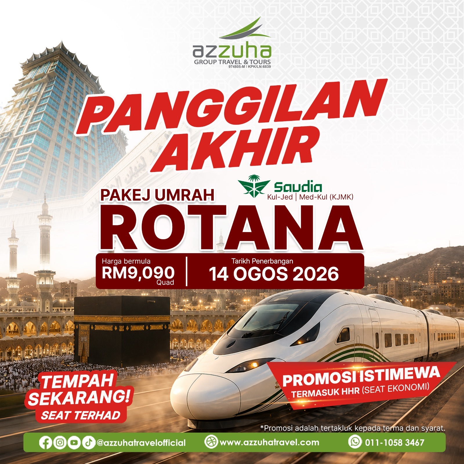 Az Zuha Group Travel & Tours Facebook ad