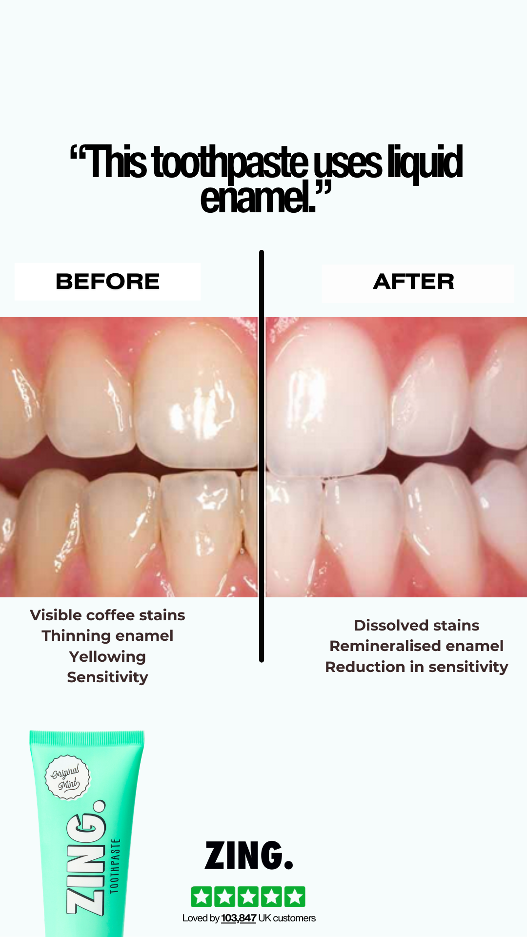 ZING. Toothpaste Facebook ad