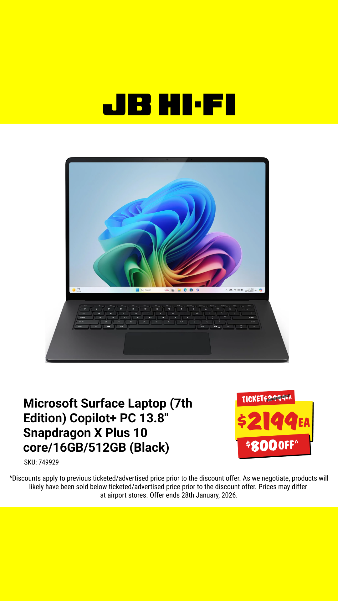 JB Hi-Fi Facebook ad