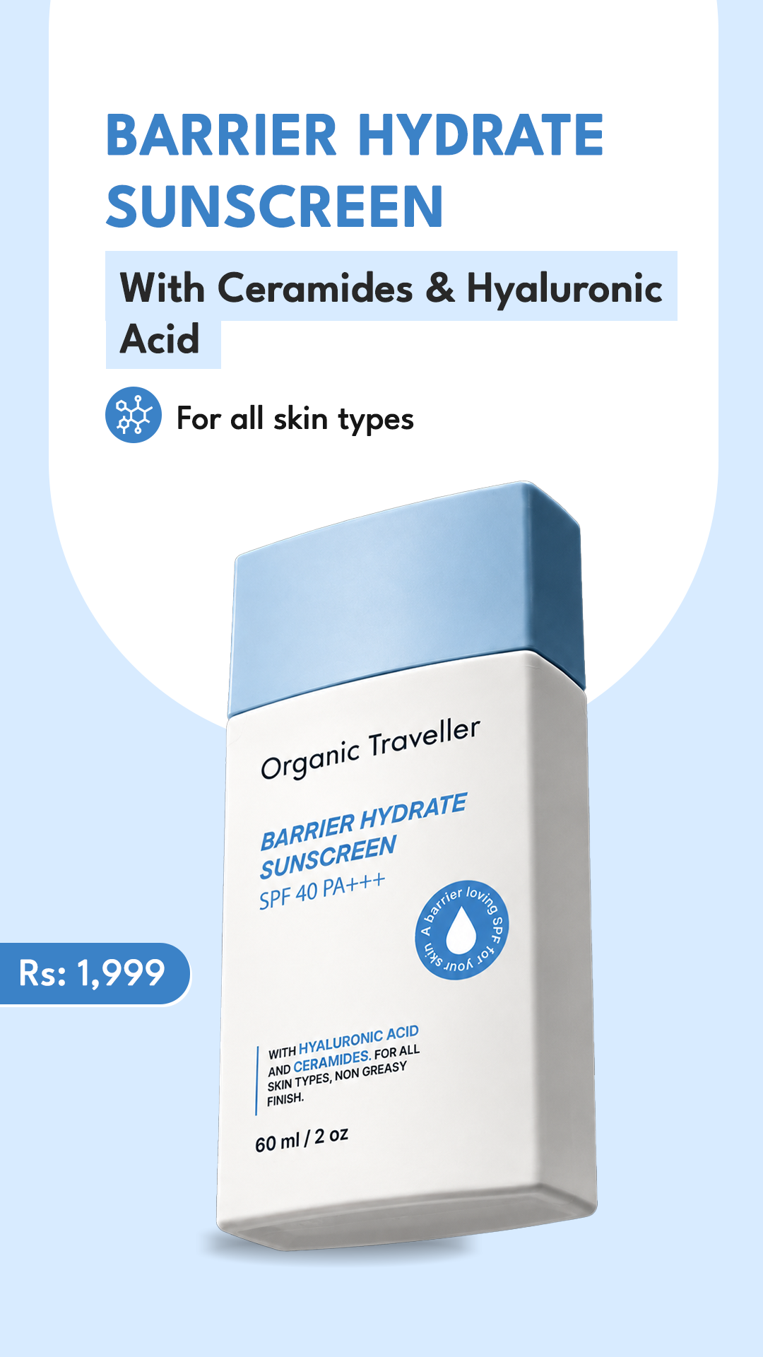 Organic Traveller - Skincare Facebook ad