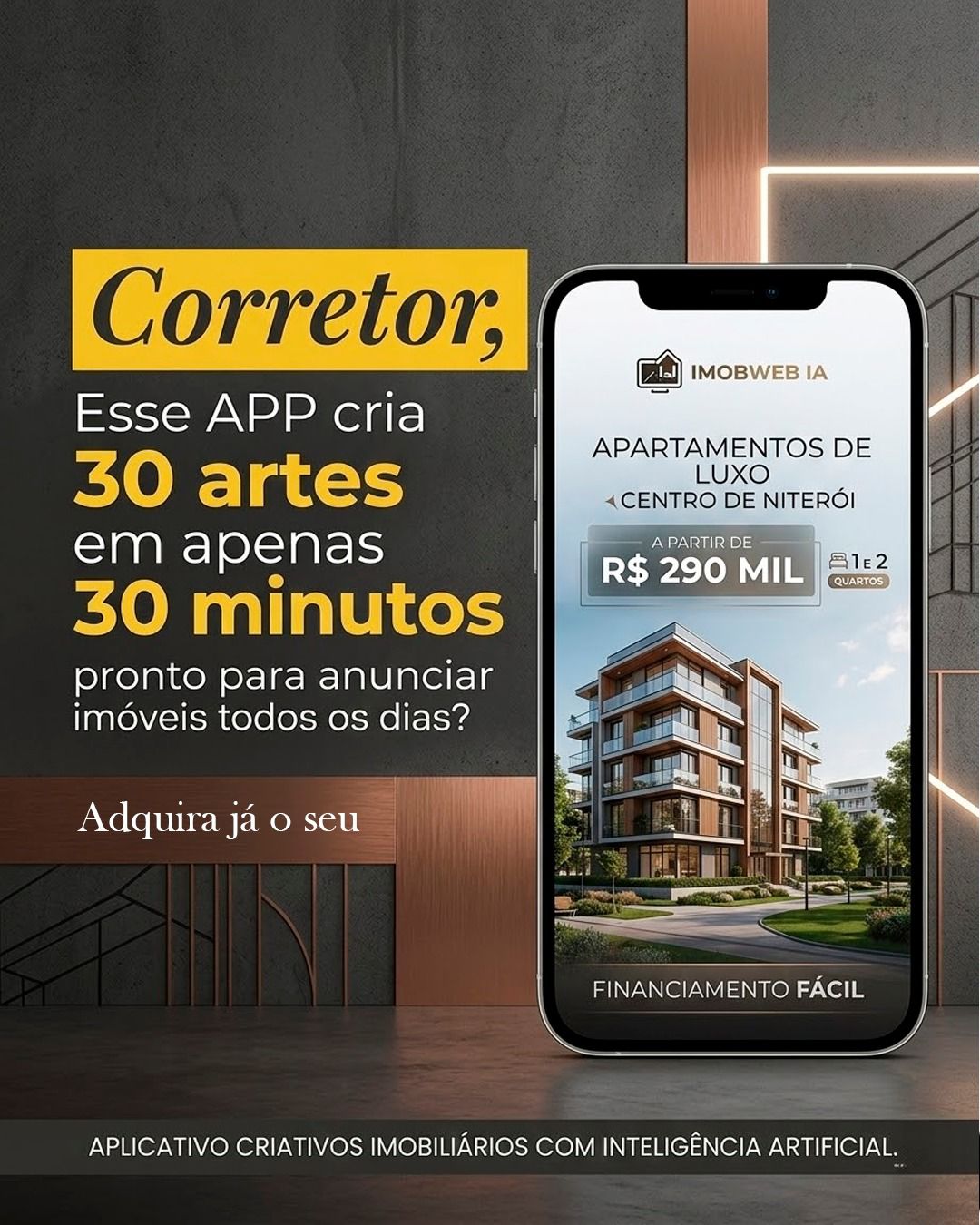 Anúncios para Corretores Facebook ad