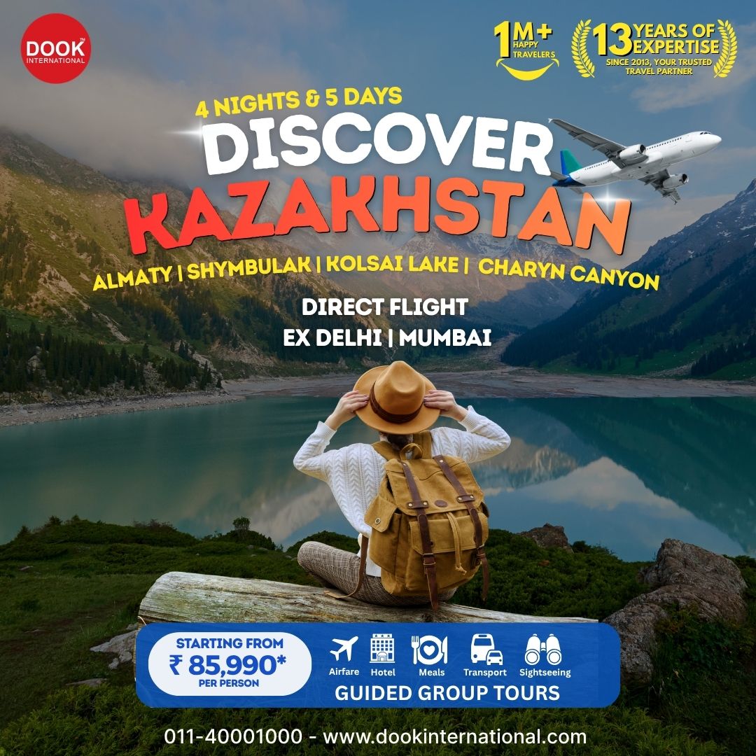 DookTravels Facebook ad: Limited Seats: Almaty Flash Sale