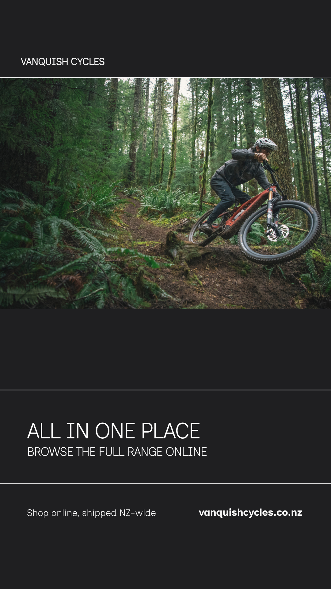 Vanquish Cycles Facebook ad from Jul 15, 2026