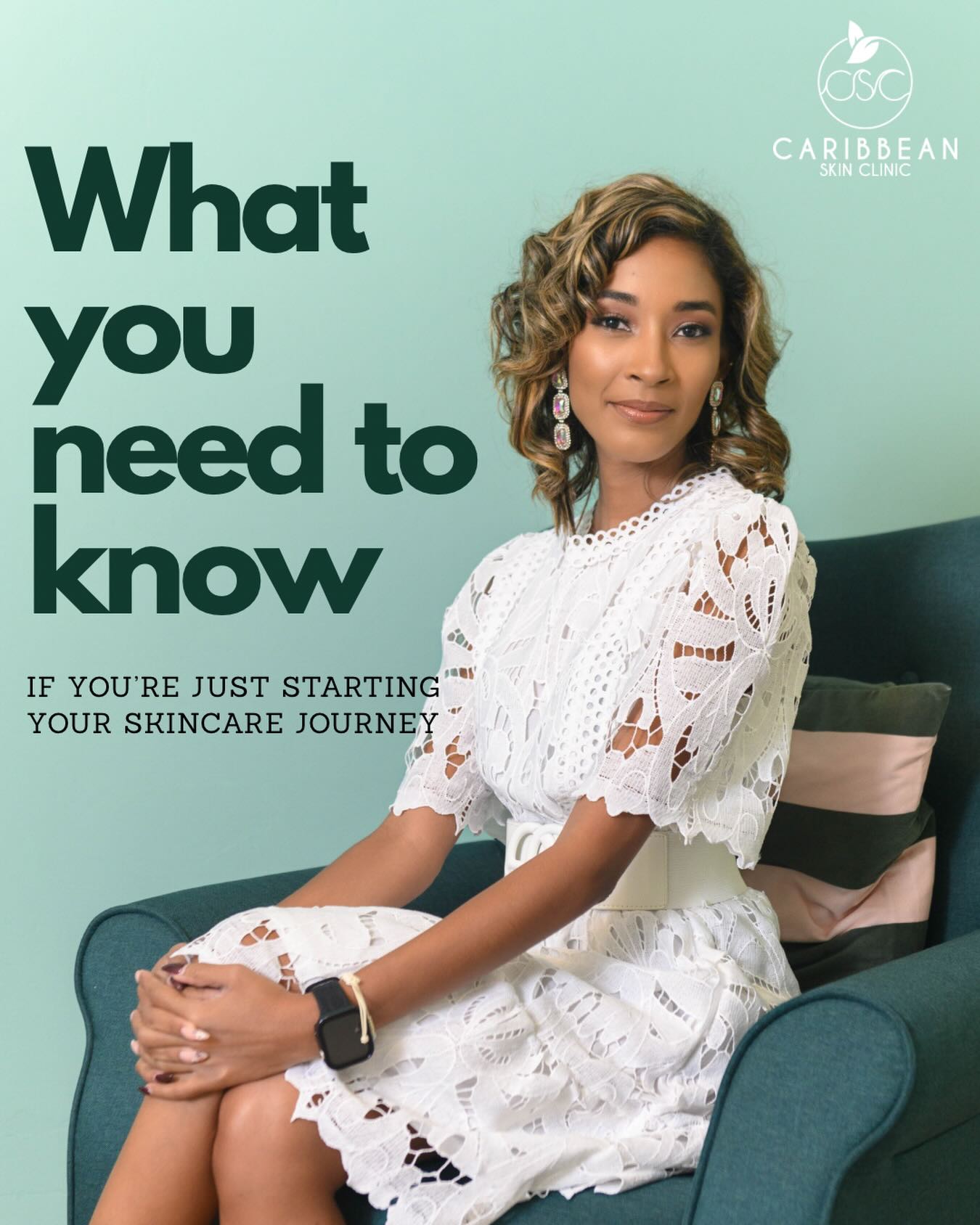 Caribbean Skin Clinic Facebook ad: Just starting your aesthetic journey with us?