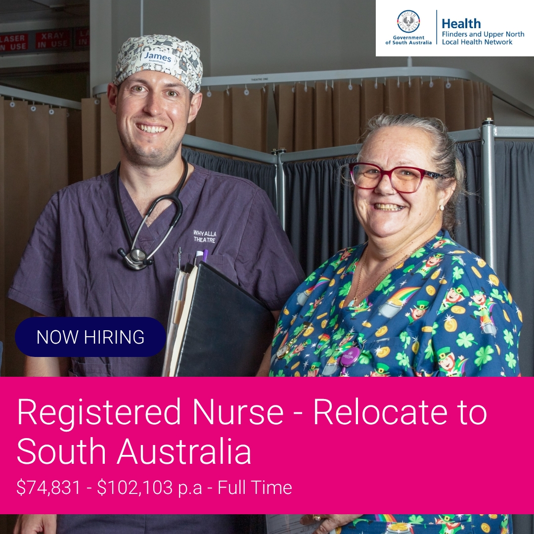 SEEK Facebook ad: Registered Nurse - Relocate to South Australia