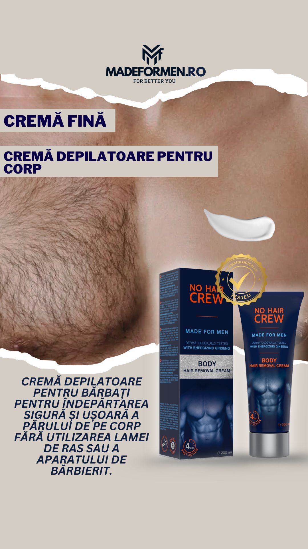 Madeformen.ro Facebook ad