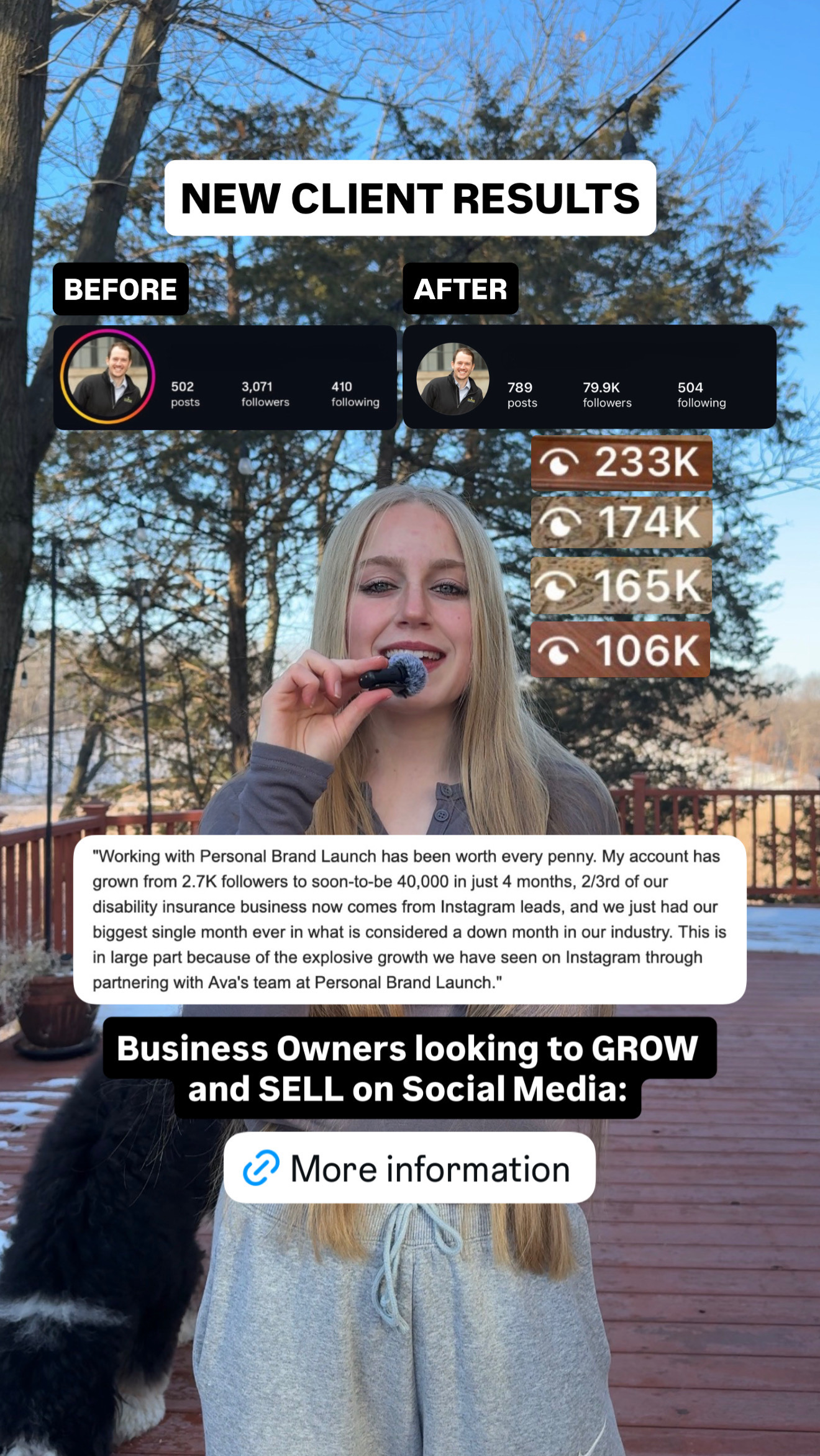 Personal Brand Launch Facebook ad: Social Media Management Packages