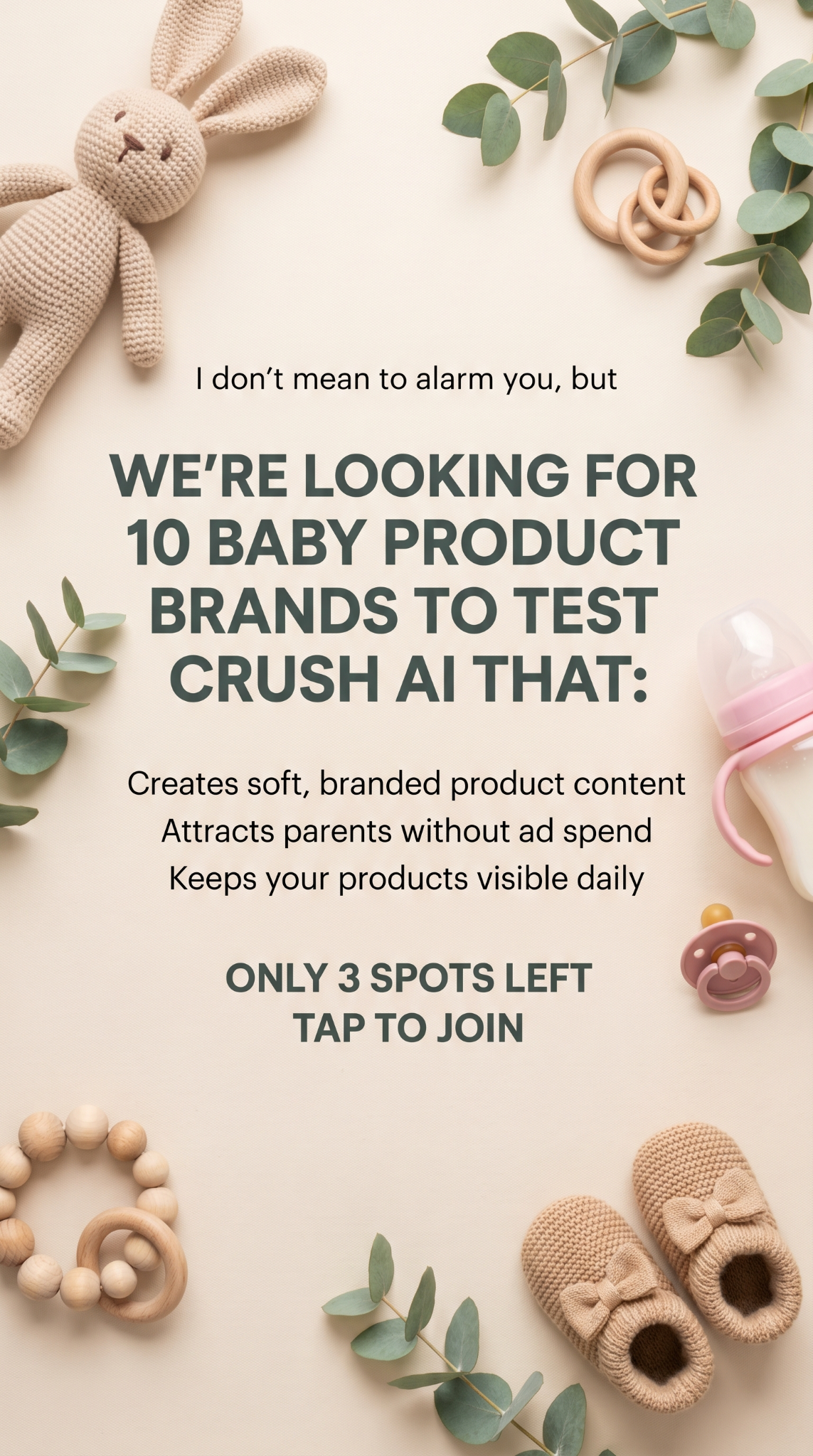 trycrush.ai Facebook ad