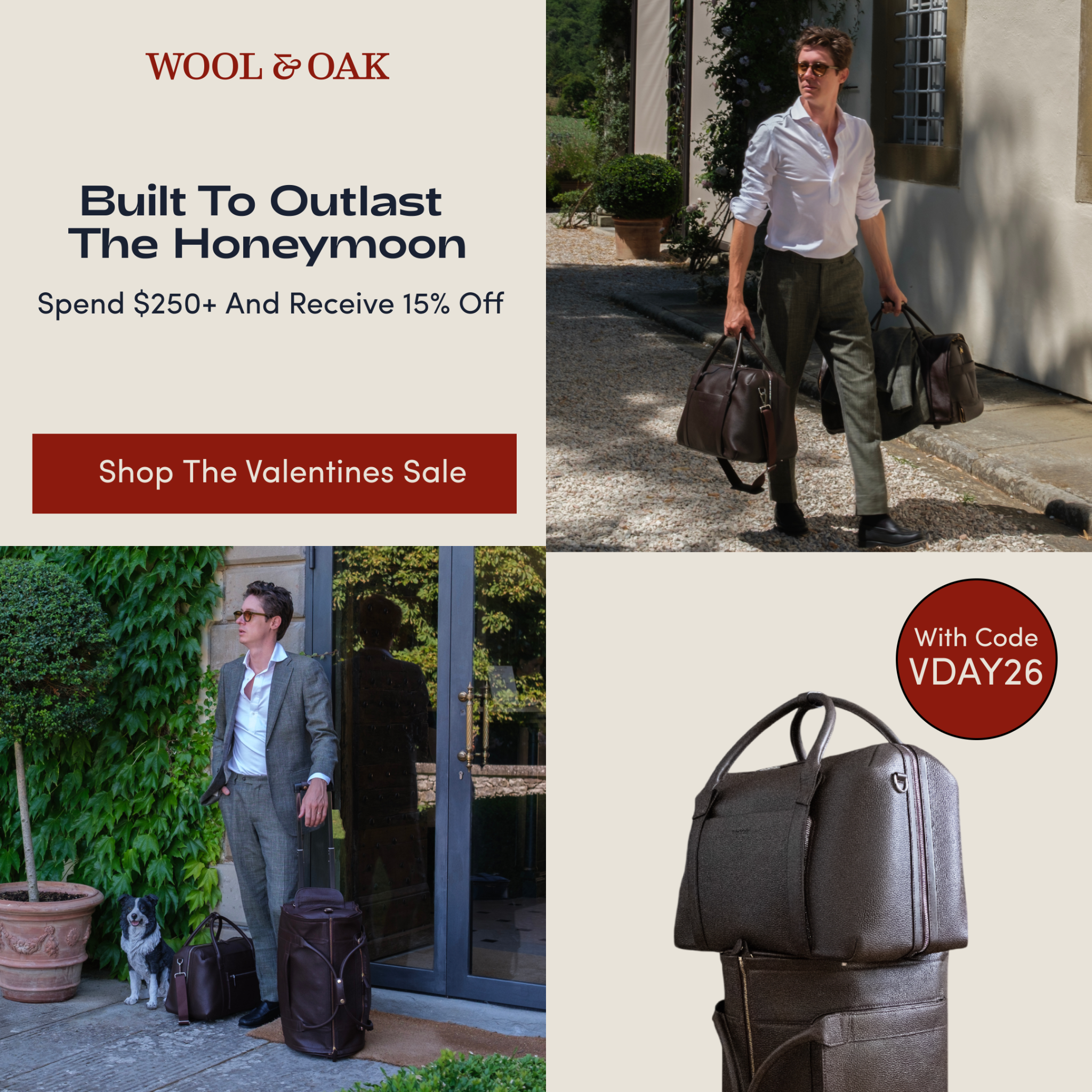 Wool & Oak Facebook ad