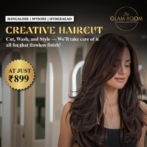 The glam room - hair salon Facebook ad