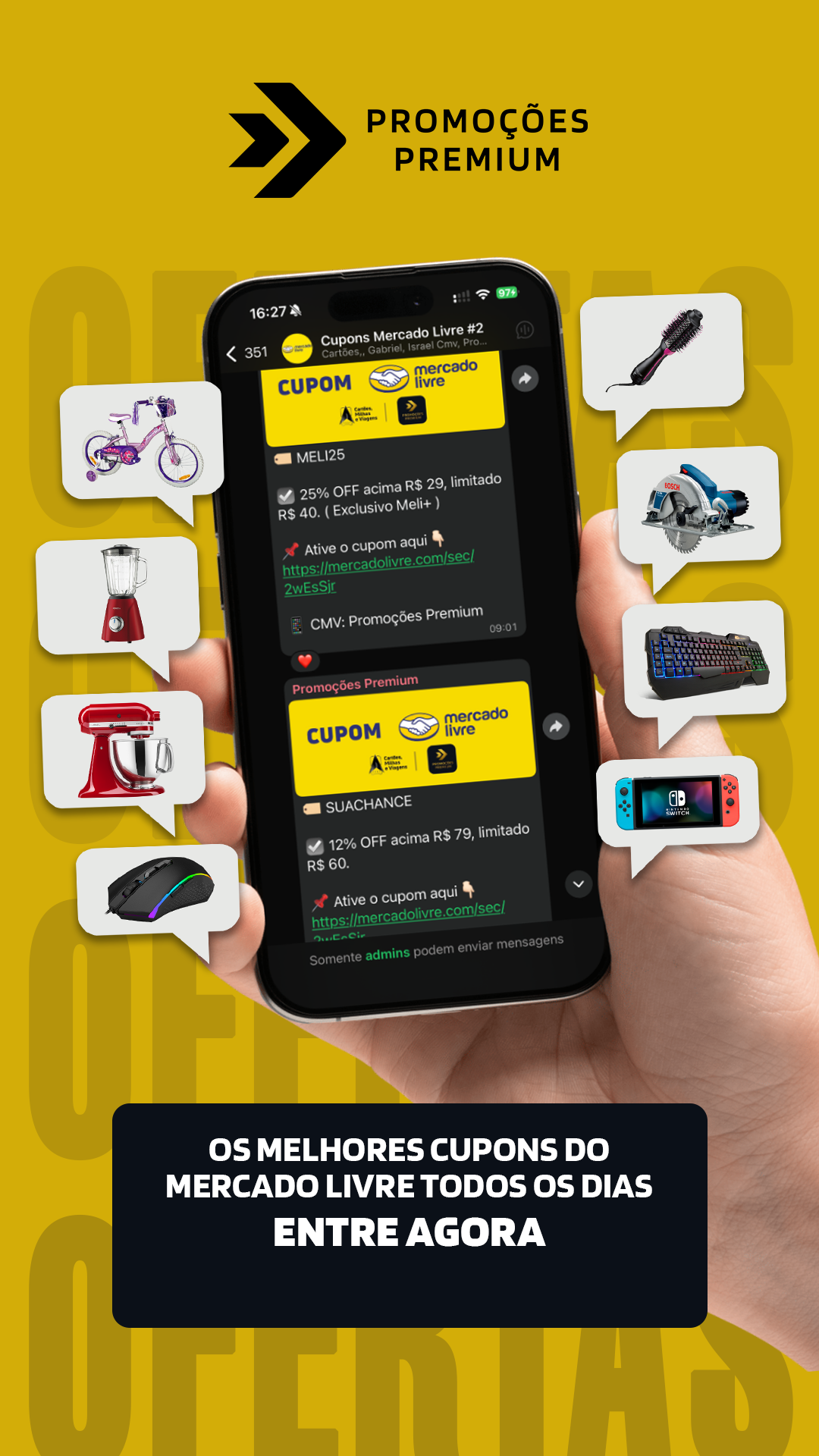 Promoções Premium Facebook ad