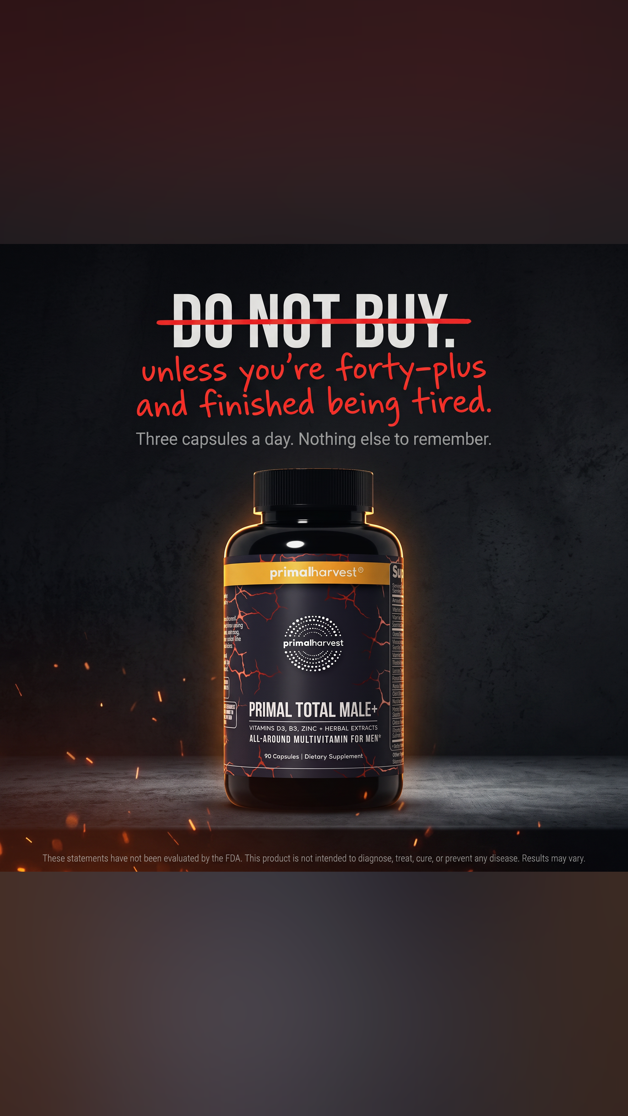 Primal Harvest Facebook ad: Support Healthy Hormone Levels