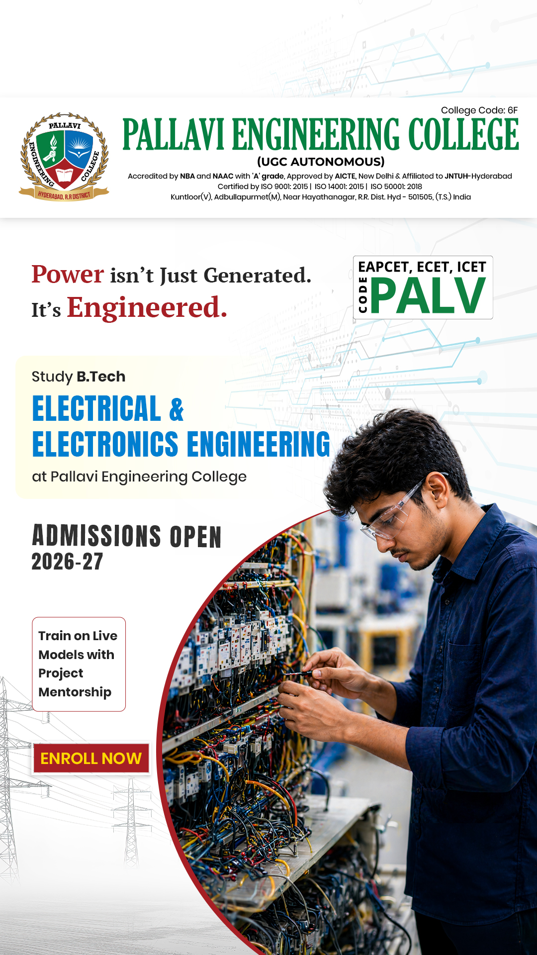 Pallavi Engineering College Facebook ad from May 15, 2026