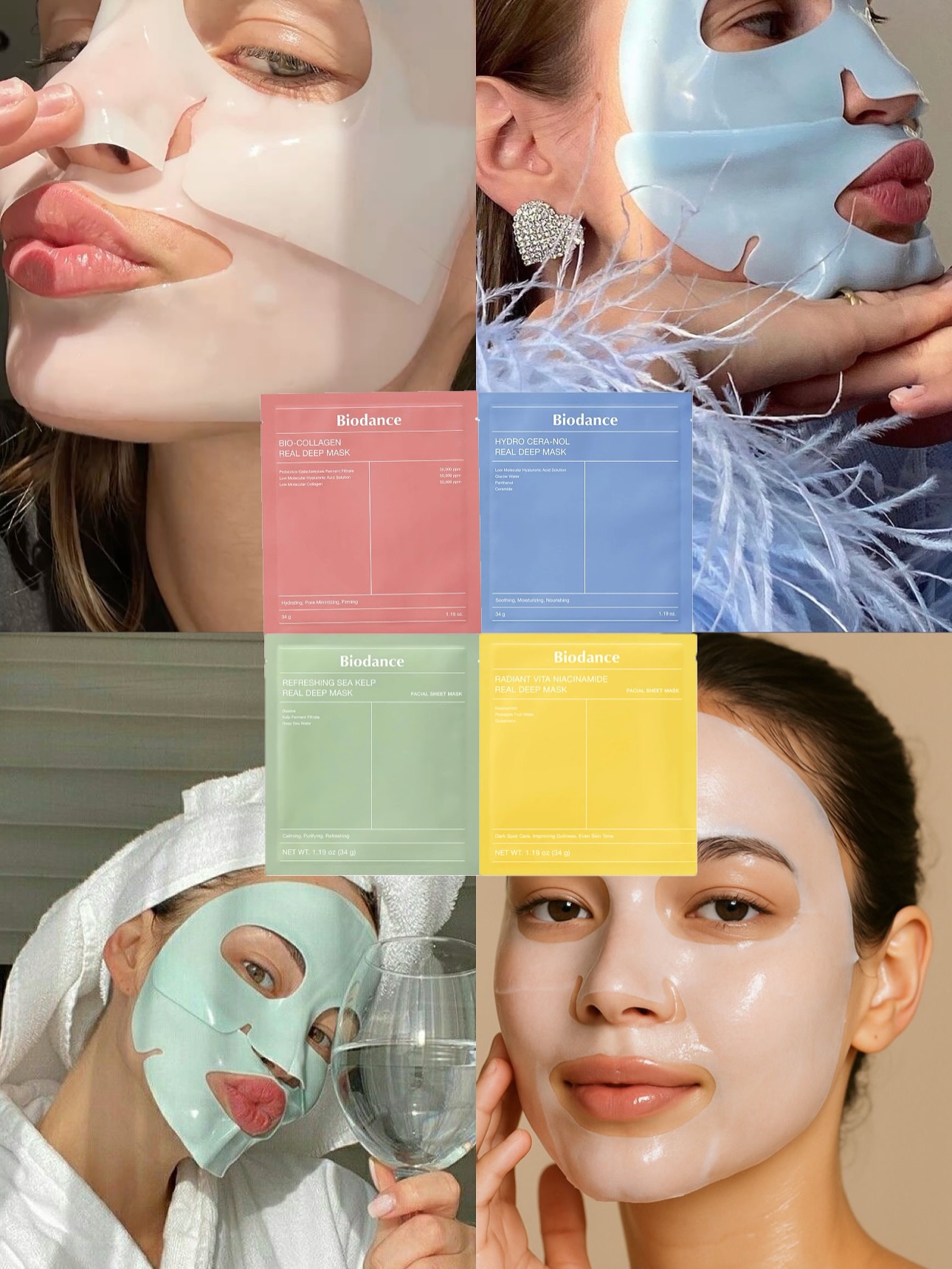 Skinglass.ro Facebook ad: Descoperă noile măști Biodance!