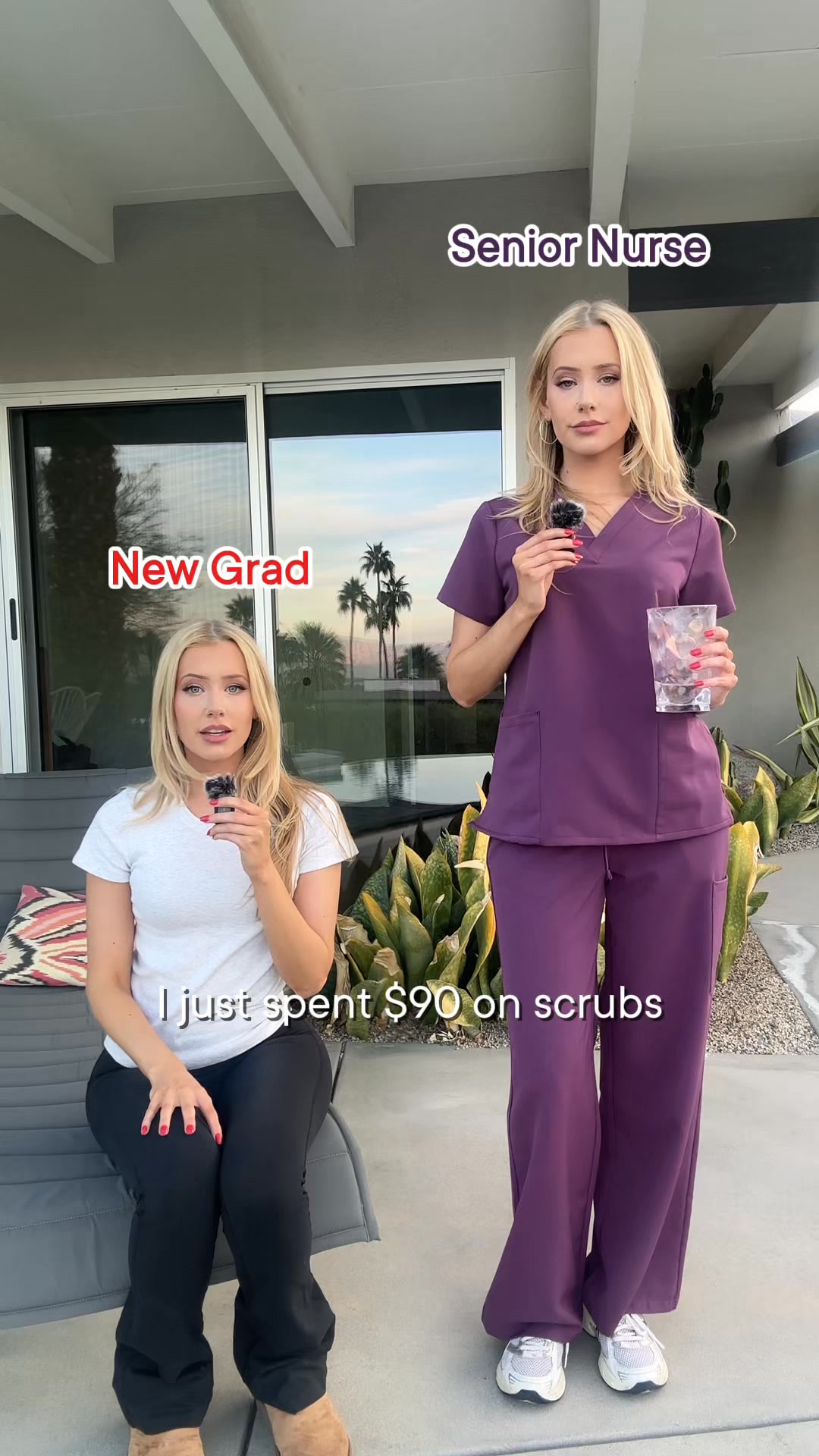 Laurenshopsit Facebook ad: Scrub Tops for $19.99