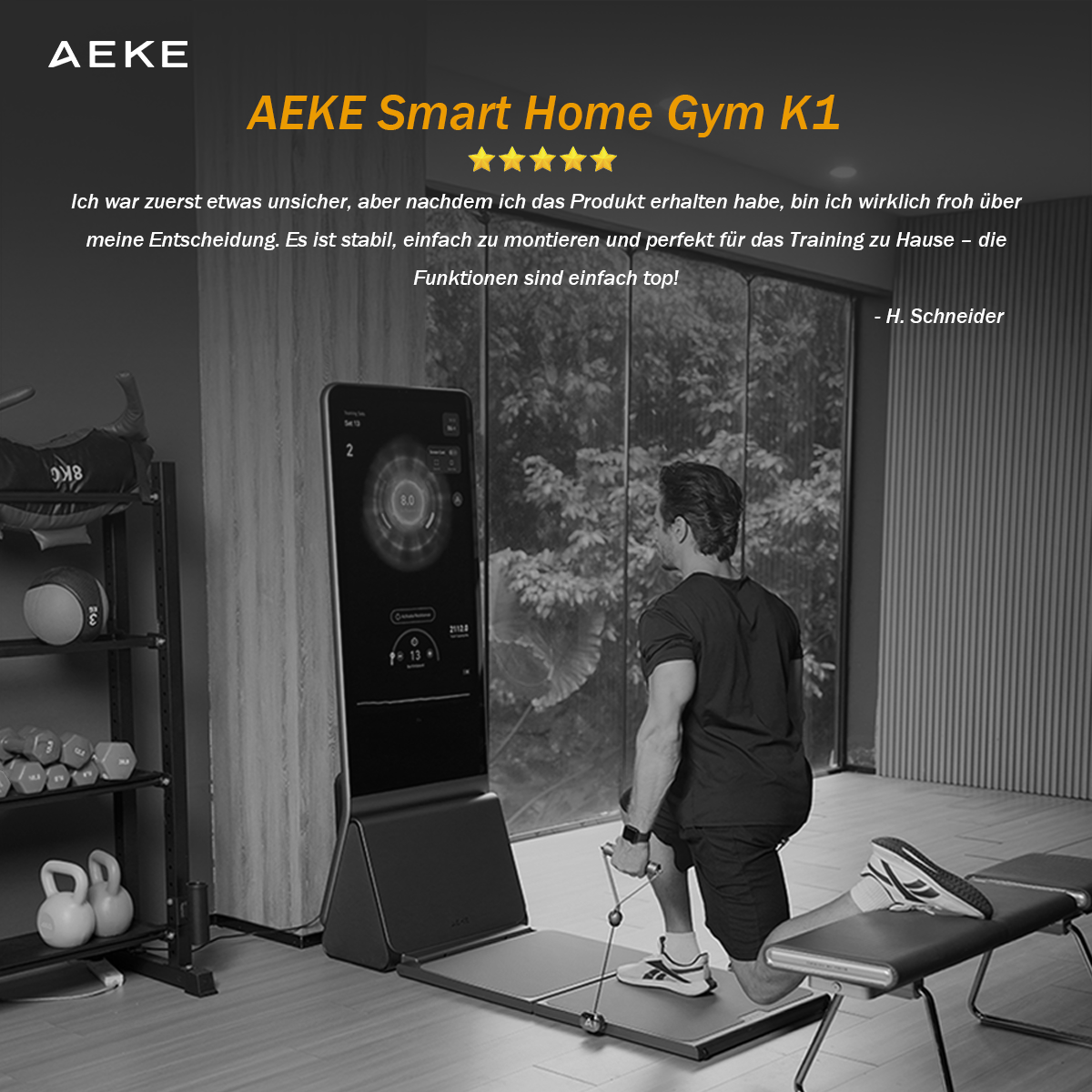 AEKE EU Facebook ad: Your Smart Home Gym Investment