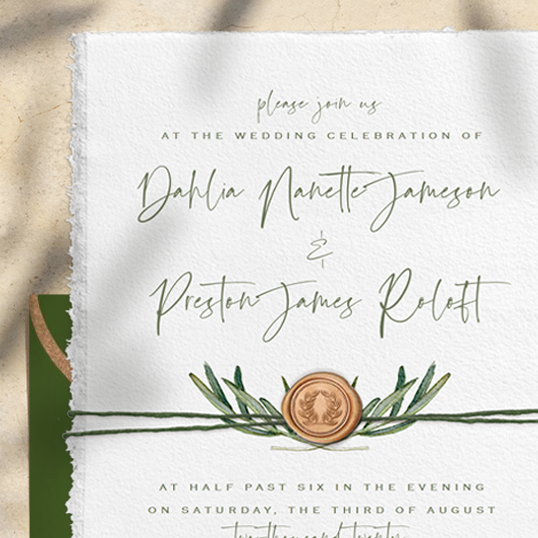 Greenvelope Facebook ad: Say goodbye to wedding invite stress.