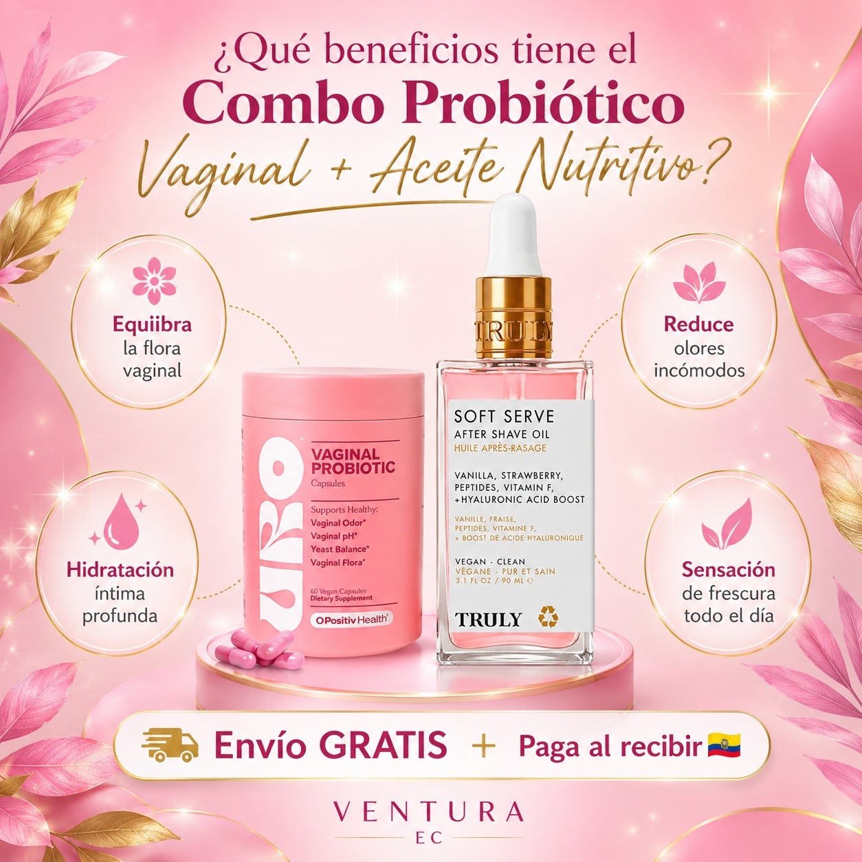 Ventura EC Facebook ad: ¿Te sientes incómoda o con molestias íntimas?