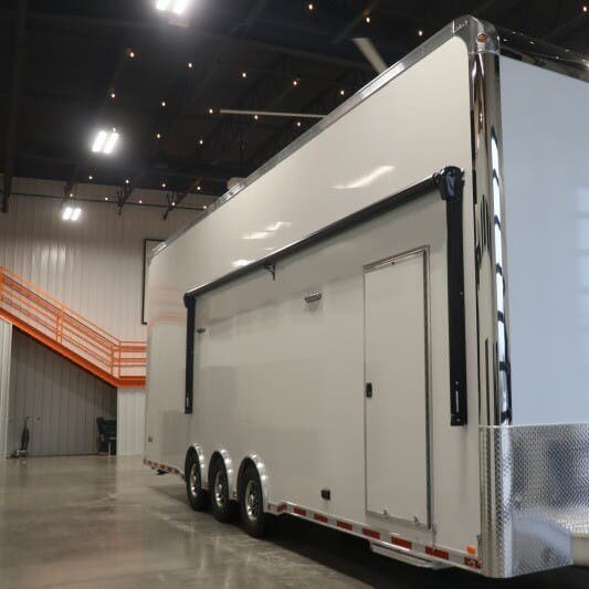 Victoria Feldman Facebook ad: 2026 32' Aluminum inTech Stacker Trailer {21k GVWR}