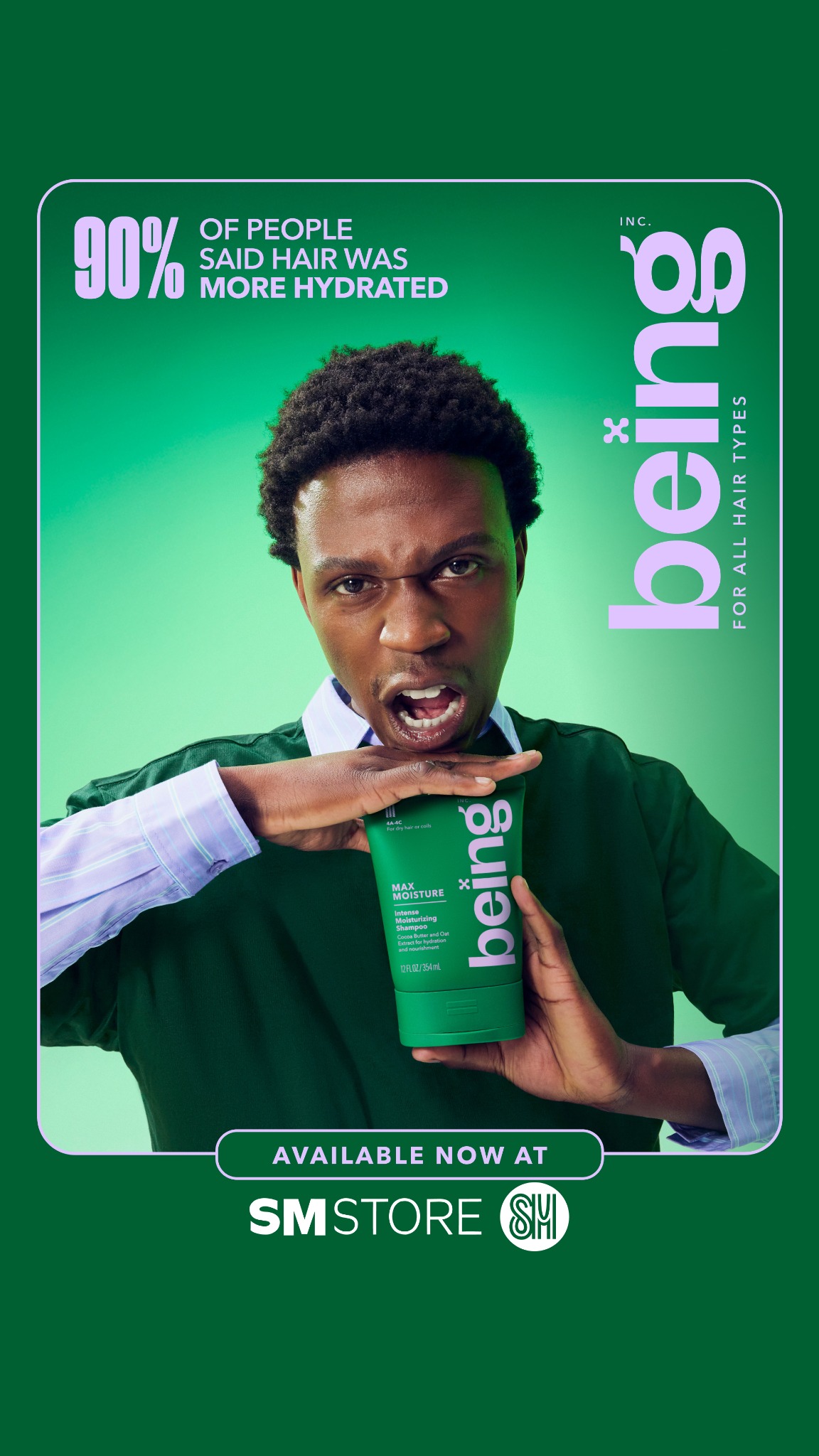 Being Haircare Facebook ad