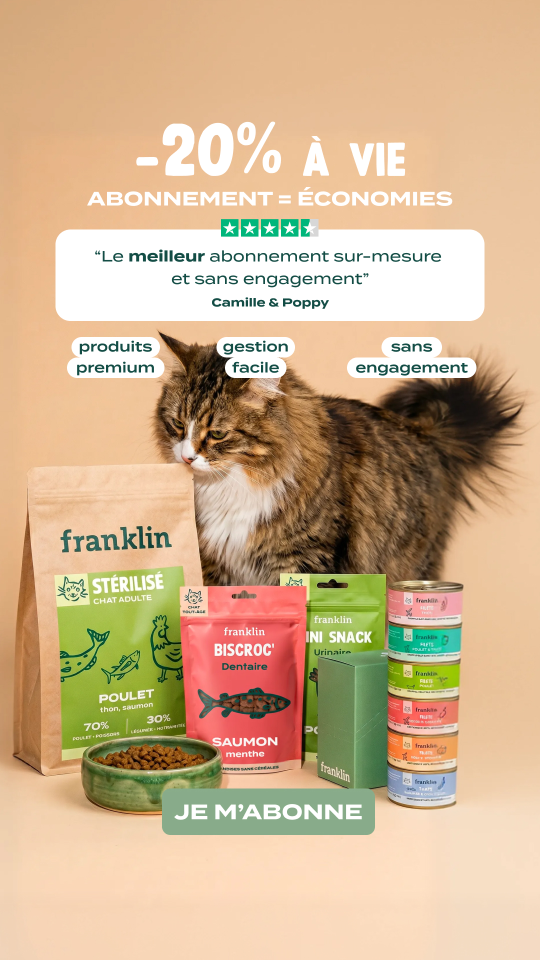 Franklin Pet Food Facebook ad