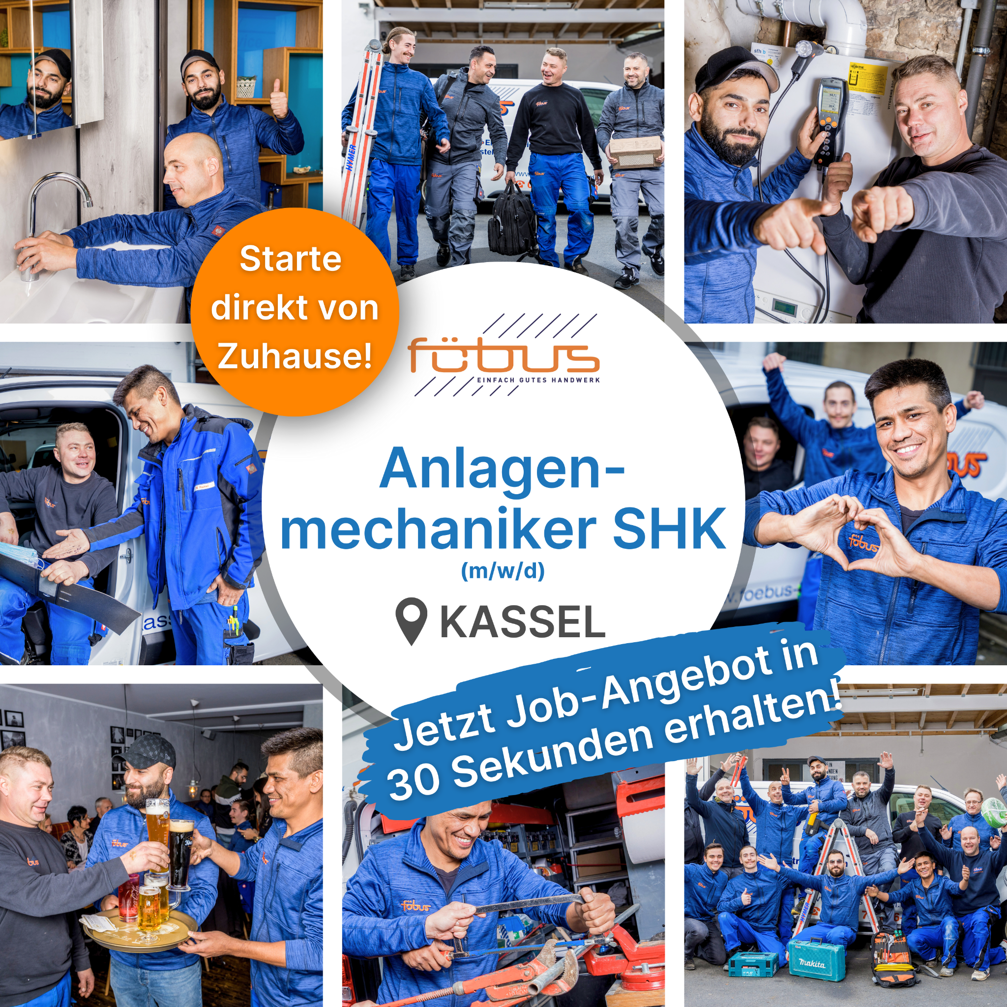 CandidateFlow: Anlagenmechaniker SHK Facebook ad