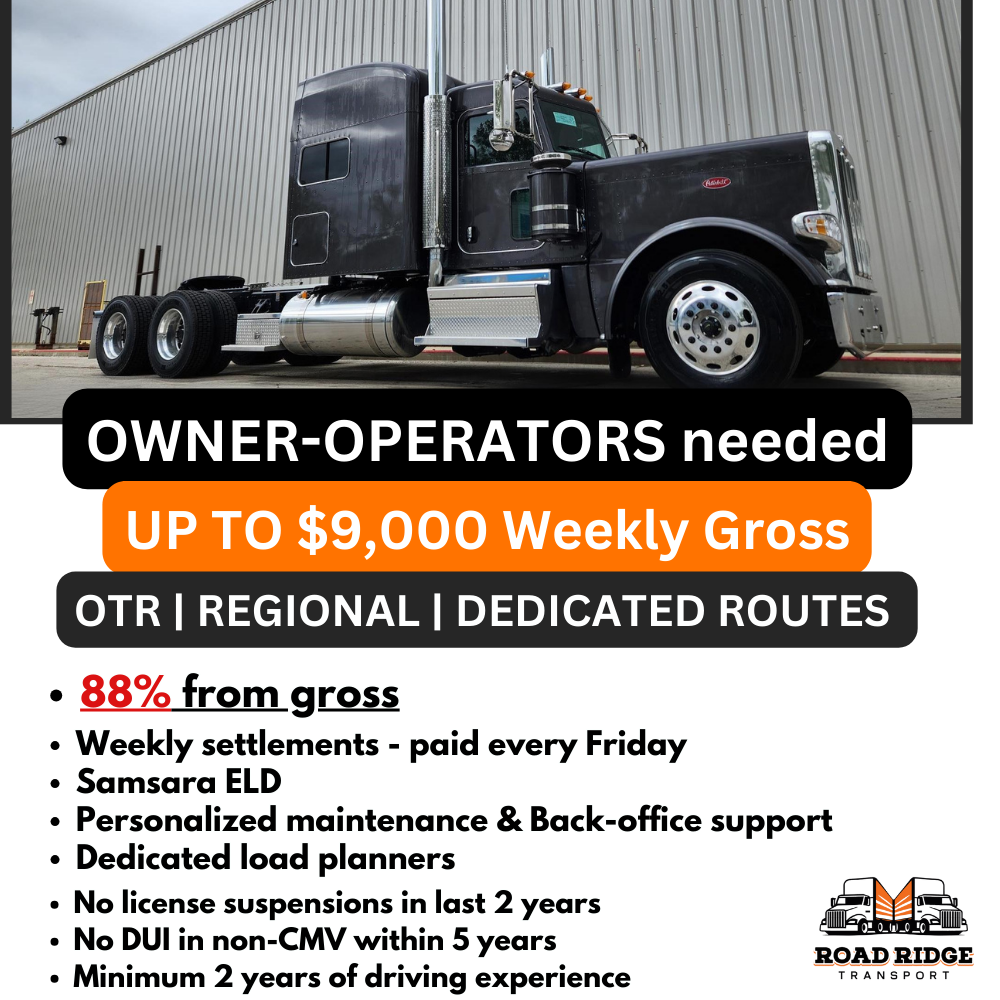 RoadRidge Transport Facebook ad