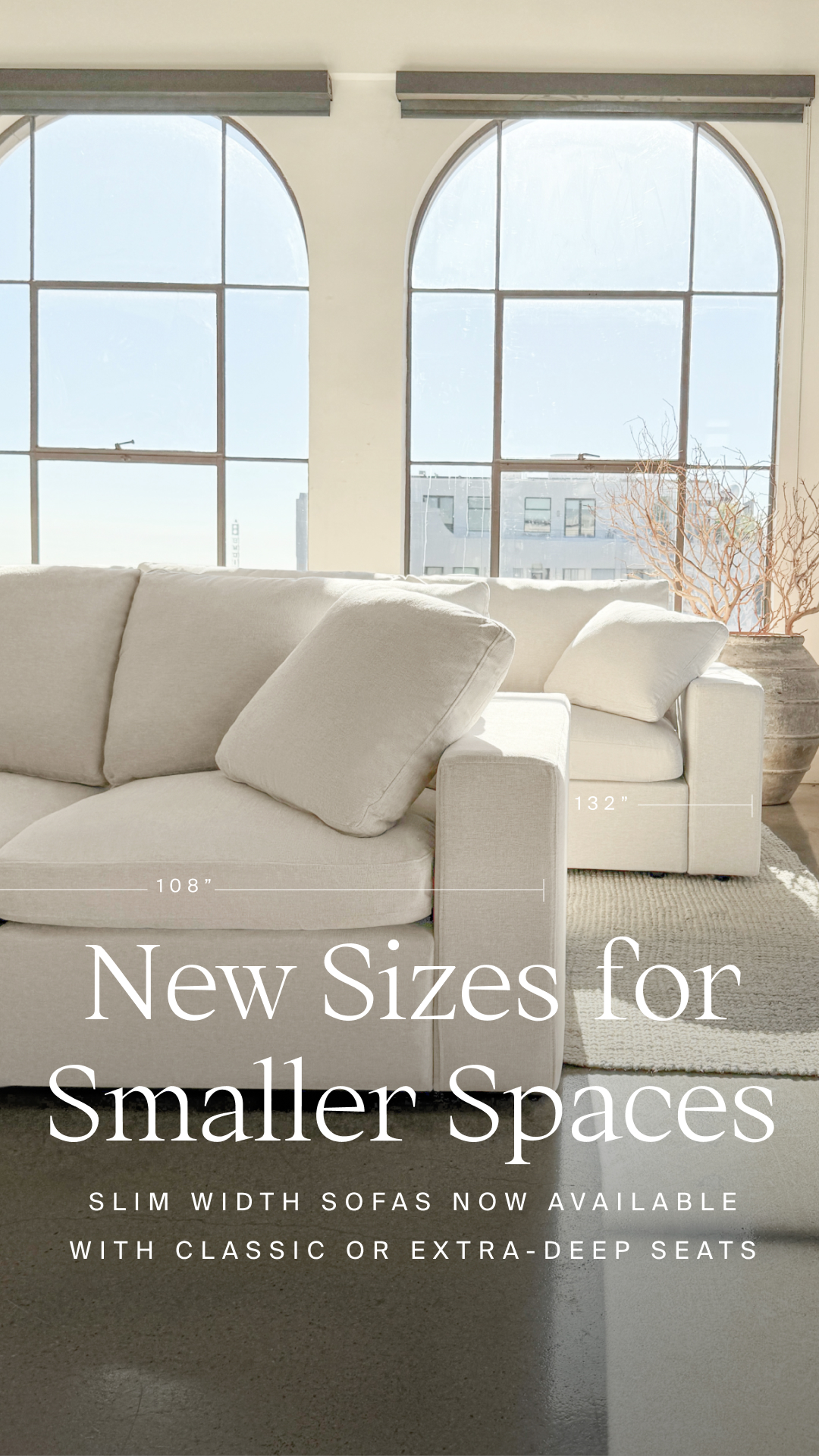 7th Avenue Facebook ad: Big Comfort for Small Spaces