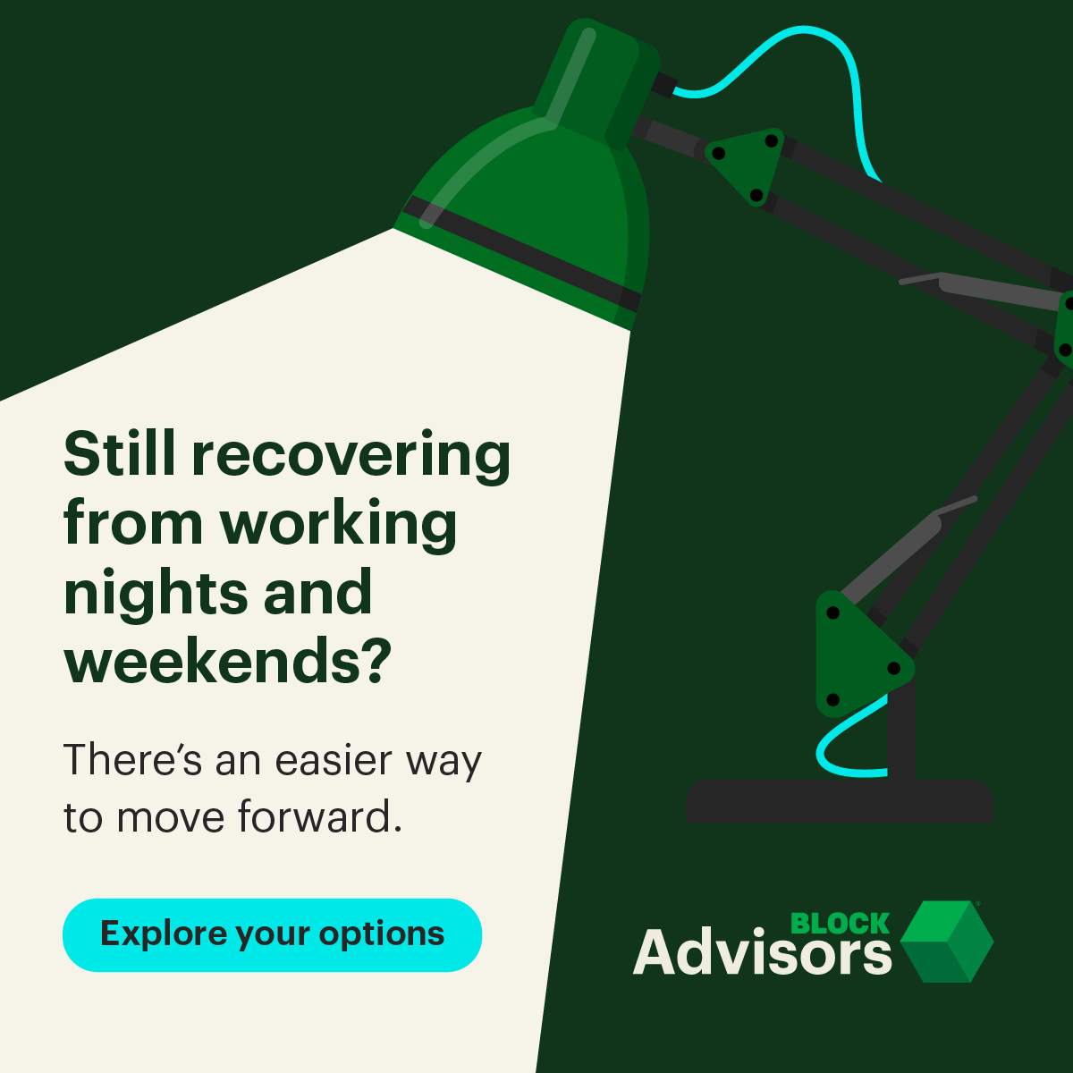 Block Advisors Facebook ad