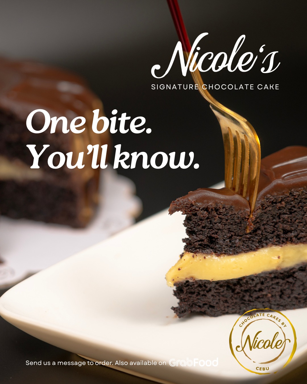 Chocolate Cakes by Nicole Facebook ad