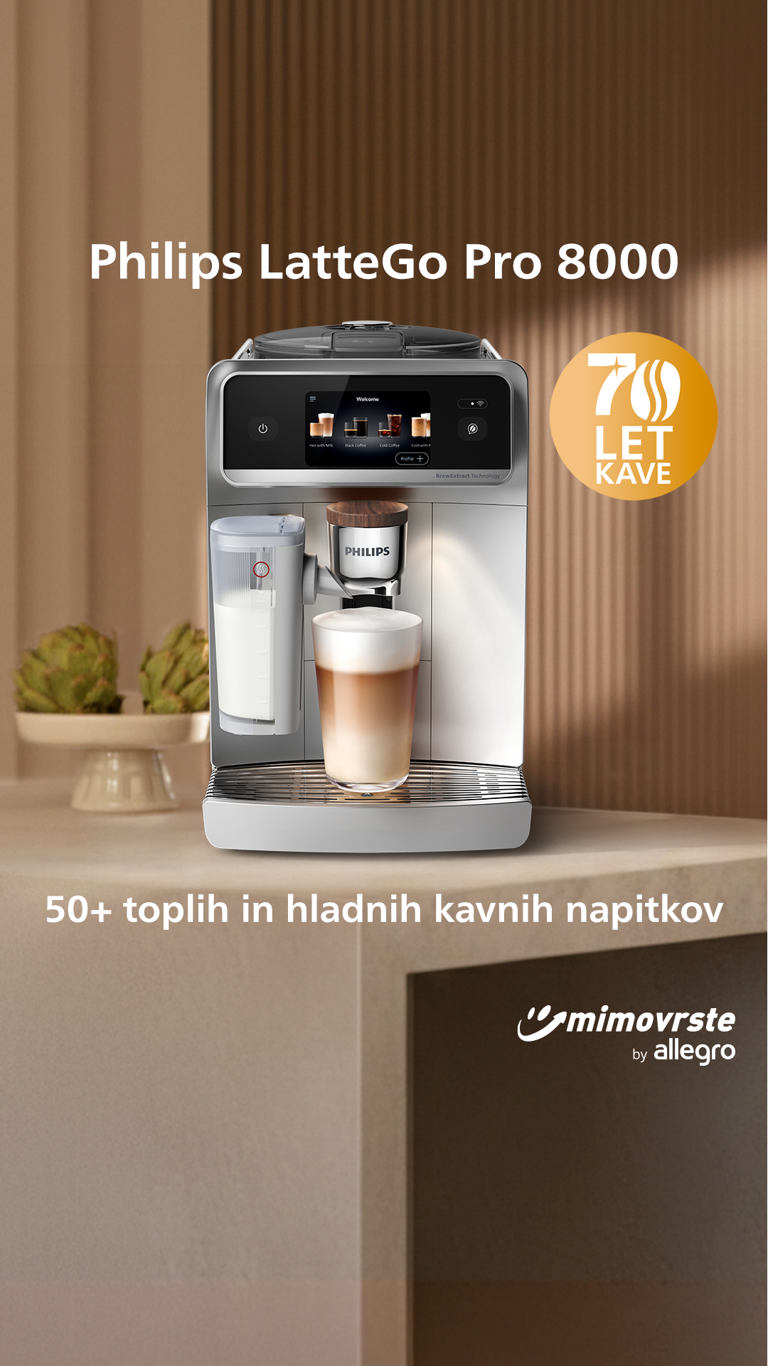 Philips Home Living Facebook ad: Odkrijte Philips LatteGo Pro in LatteGo aparate ter…