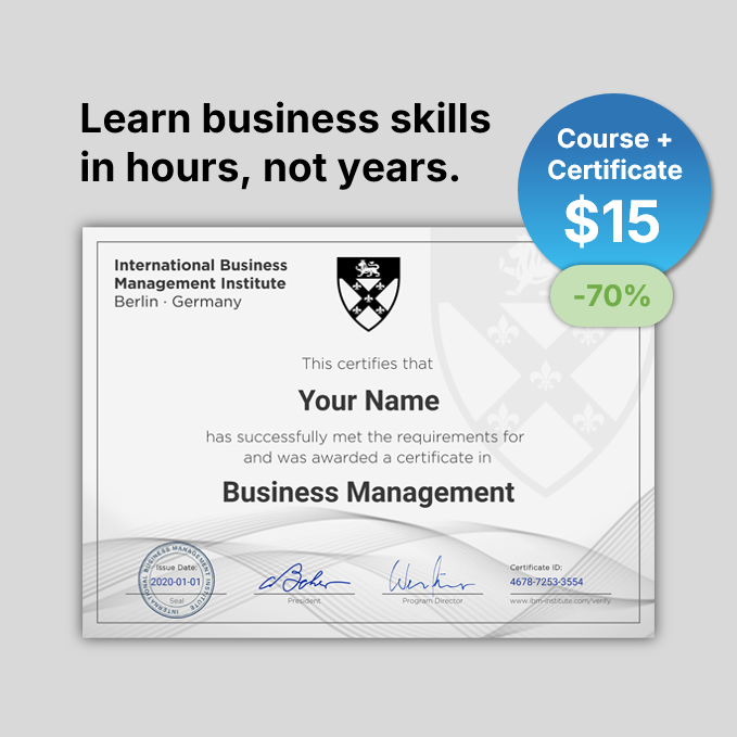 IBMI - International Business Management Institute Facebook ad